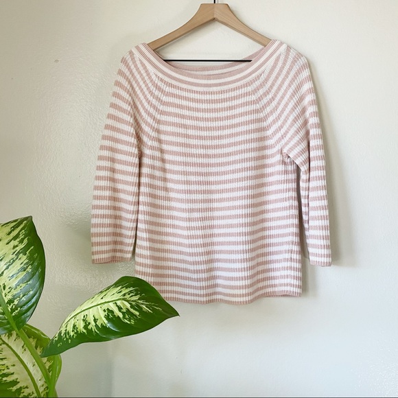 J. Crew Sweaters - J Crew | Relaxed Striped Boatneck Sweater